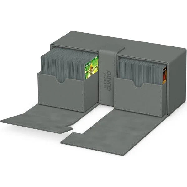 Ultimate Guard - 266+ Card Twin Flip N Tray Deck Case-Xenoskin Grey