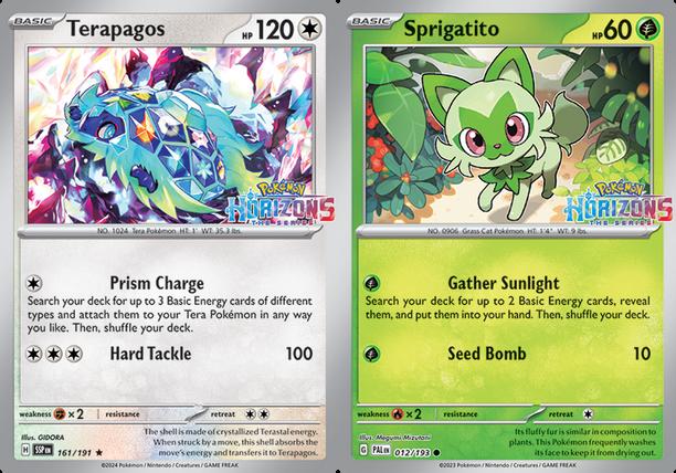 Terapagos(161/191)/Sprigatito(012/193) GameStop Horizons Promo Sealed KanZenGames Terapagos(161/191)/Sprigatito(012/193) GameStop Horizons Promo Sealed KanZenGames