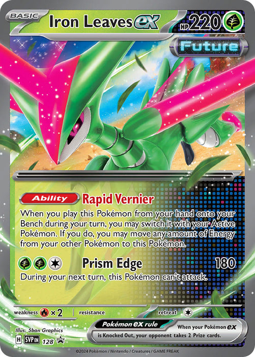 Iron Leaves ex (SVP128) Holofoil [SV05: Temporal Forces Promo]