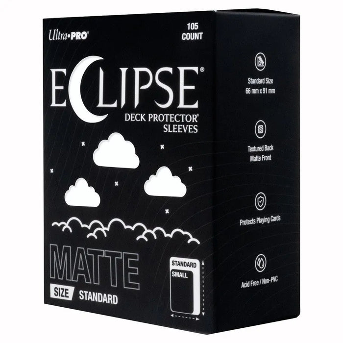 Ultra Pro - Eclipse Matte Standard Deck Protector Sleeves: Matte Arctic White - 105ct