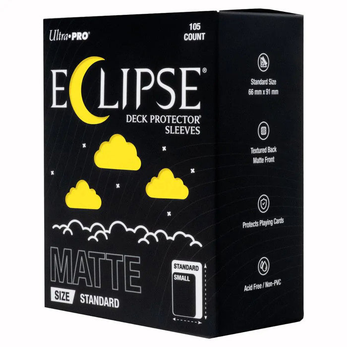 Ultra Pro - Eclipse Matte Standard Deck Protector Sleeves: Matte Lemon Yellow - 105ct