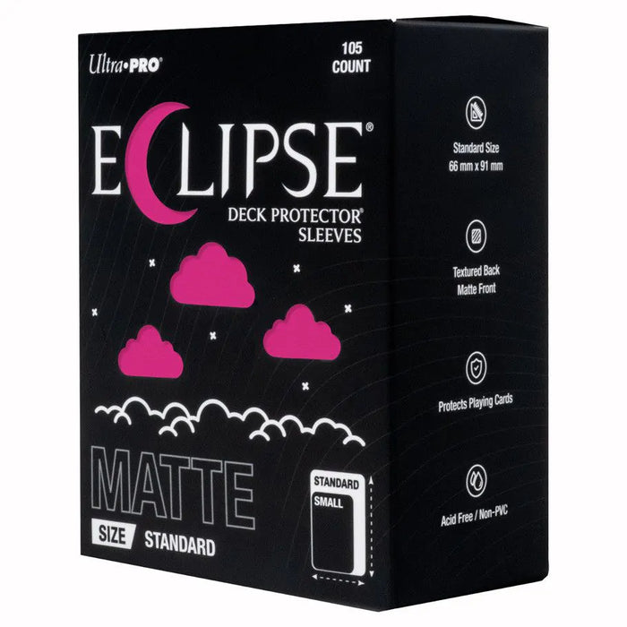 Ultra Pro - ECLIPSE Matte Standard DECK PROTECTOR Sleeves: Hot Pink - 105ct
