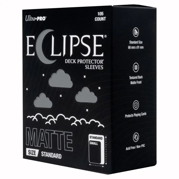 Ultra Pro - Eclipse Matte Standard Deck Protector Sleeves: Matte Smoke Grey - 105ct