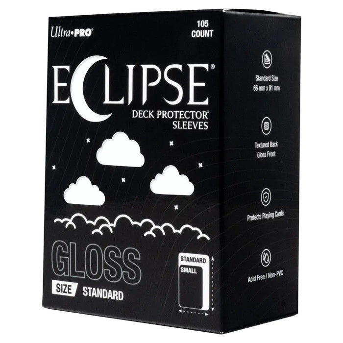 Ultra Pro - Eclipse Gloss Standard Deck Protector Sleeves: Gloss Arctic White - 105ct