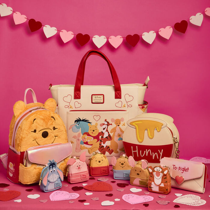 LOUNGEFLY Winnie The Pooh & Piglet Love Letter Cosplay Mini Backpack