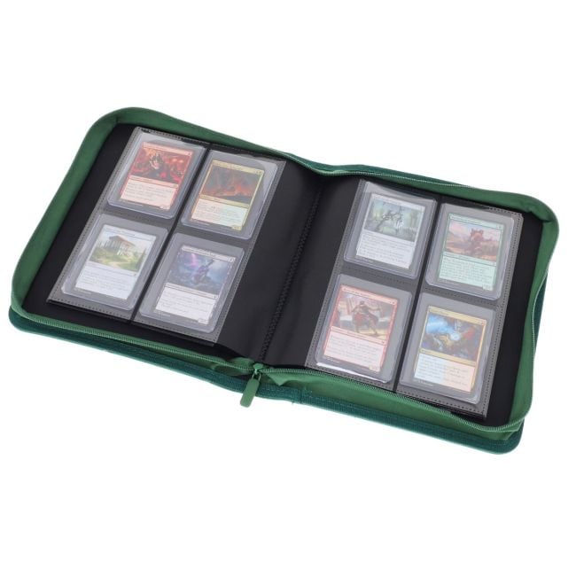 BCW Z-Folio 4-Pocket LX Album - Toploaders Binder - Green