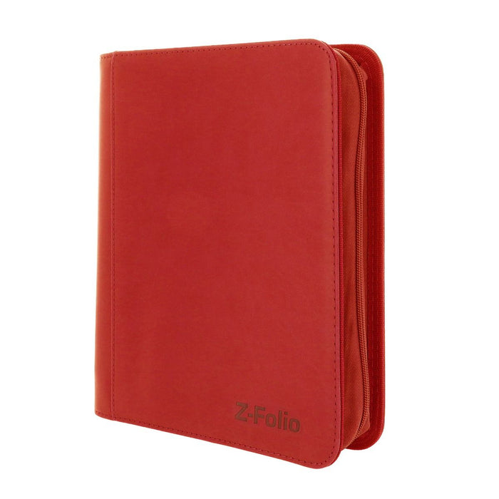 BCW Z-Folio 4-Pocket LX Album - Toploaders Binder - Red