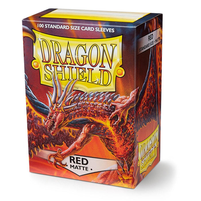 Dragon Shield: Standard 100ct Sleeves - Red (Matte)