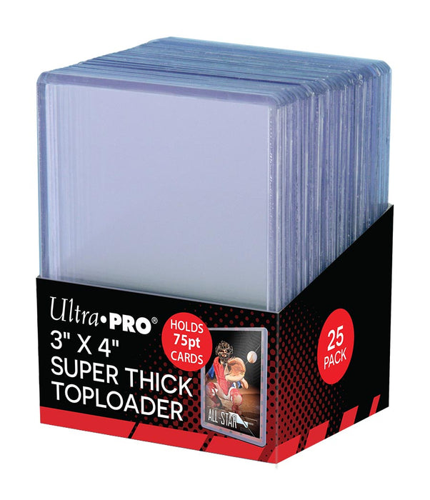 Ultra PRO: Toploader - 3" x 4" (25ct - Super Thick 75pt)