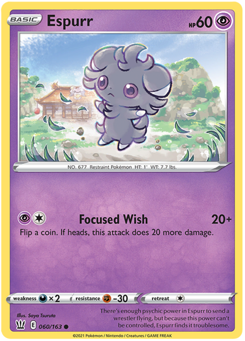 Espurr (060/163) [Sword & Shield: Battle Styles]