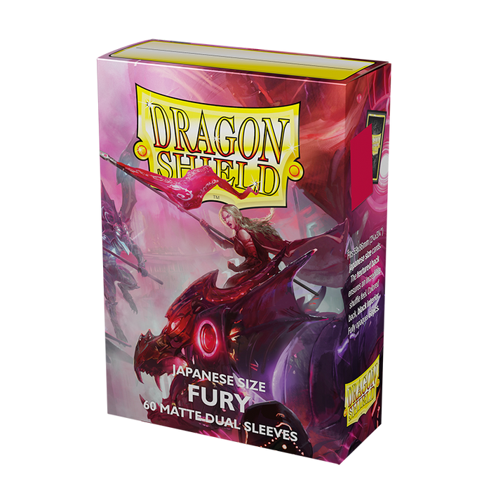 Dragon Shield: Japanese Size 60ct Sleeves - Fury (Dual Matte)