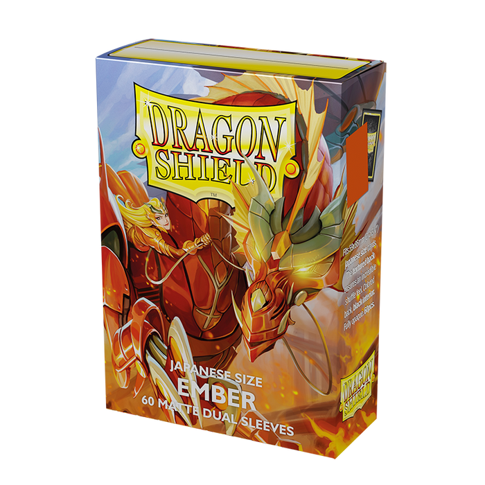 Dragon Shield: Japanese Size 60ct Sleeves - Ember (Dual Matte)