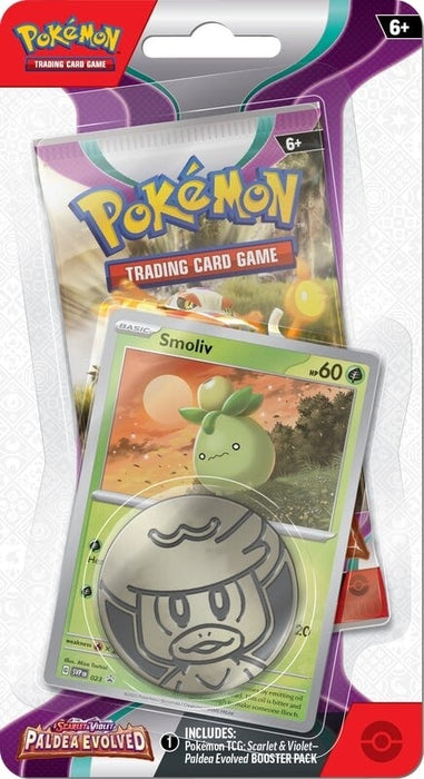Scarlet & Violet: Paldea Evolved - Single Pack Blister (Smoliv) KanZenGames Scarlet & Violet: Paldea Evolved - Single Pack Blister (Smoliv) KanZenGames