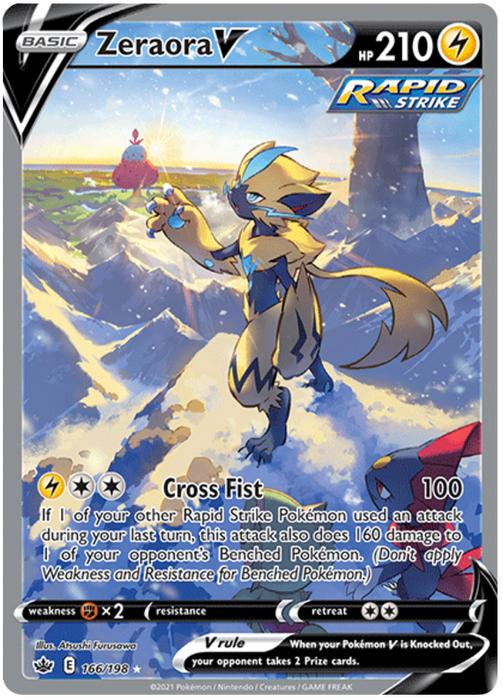 Zeraora V (166/198) [Sword & Shield: Chilling Reign]