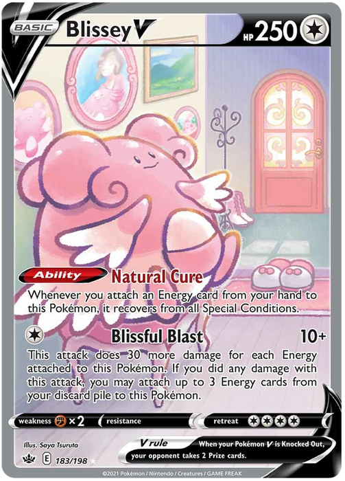 Blissey V (183/198) [Sword & Shield: Chilling Reign]