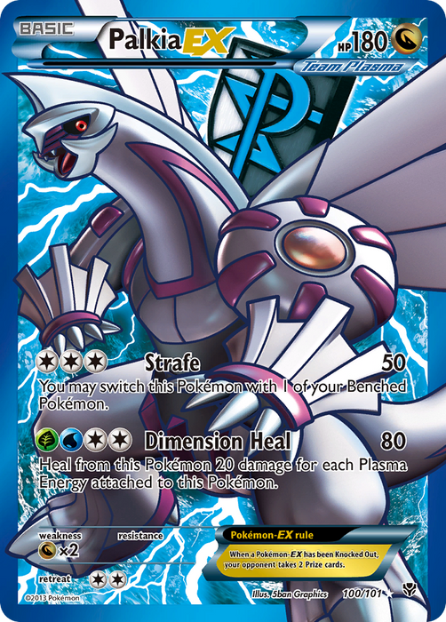 Palkia EX (100/101) [Black & White: Plasma Blast]