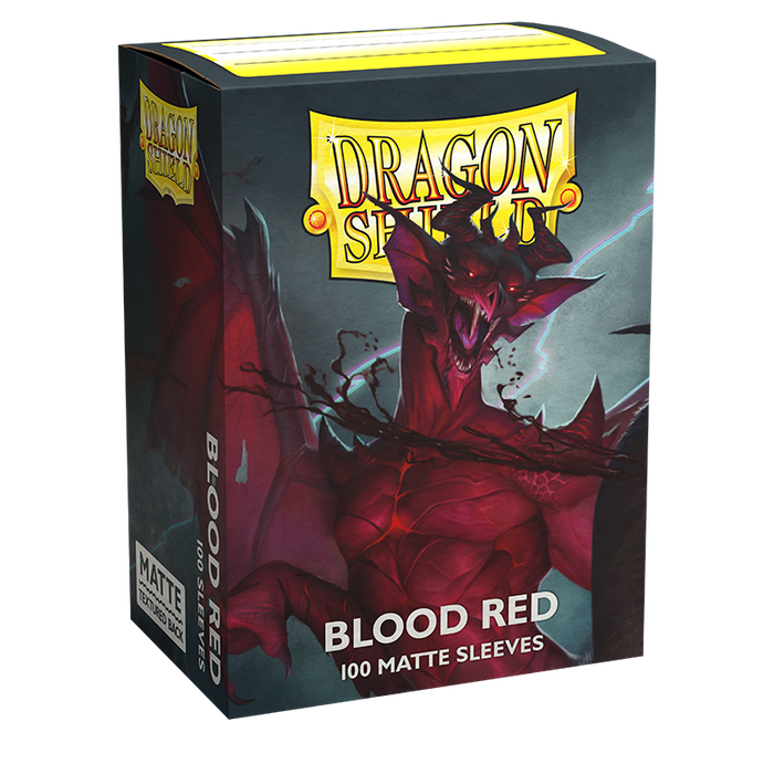 Dragon Shield: Standard 100ct Sleeves - Blood Red (Matte)