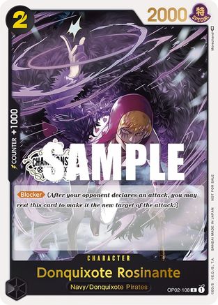 Donquixote Rosinante (Store Championship Participation Pack) [OP02-108] (One Piece Promotion Cards)