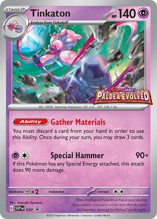 Tinkaton (105/193) (Best Buy Promo) [Scarlet & Violet: Paldea Evolved]