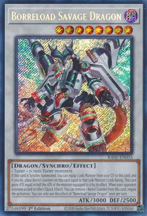 Borreload Savage Dragon (Secret Rare) (RA01-EN033) 1st Edition [25th Anniversary Rarity Collection]