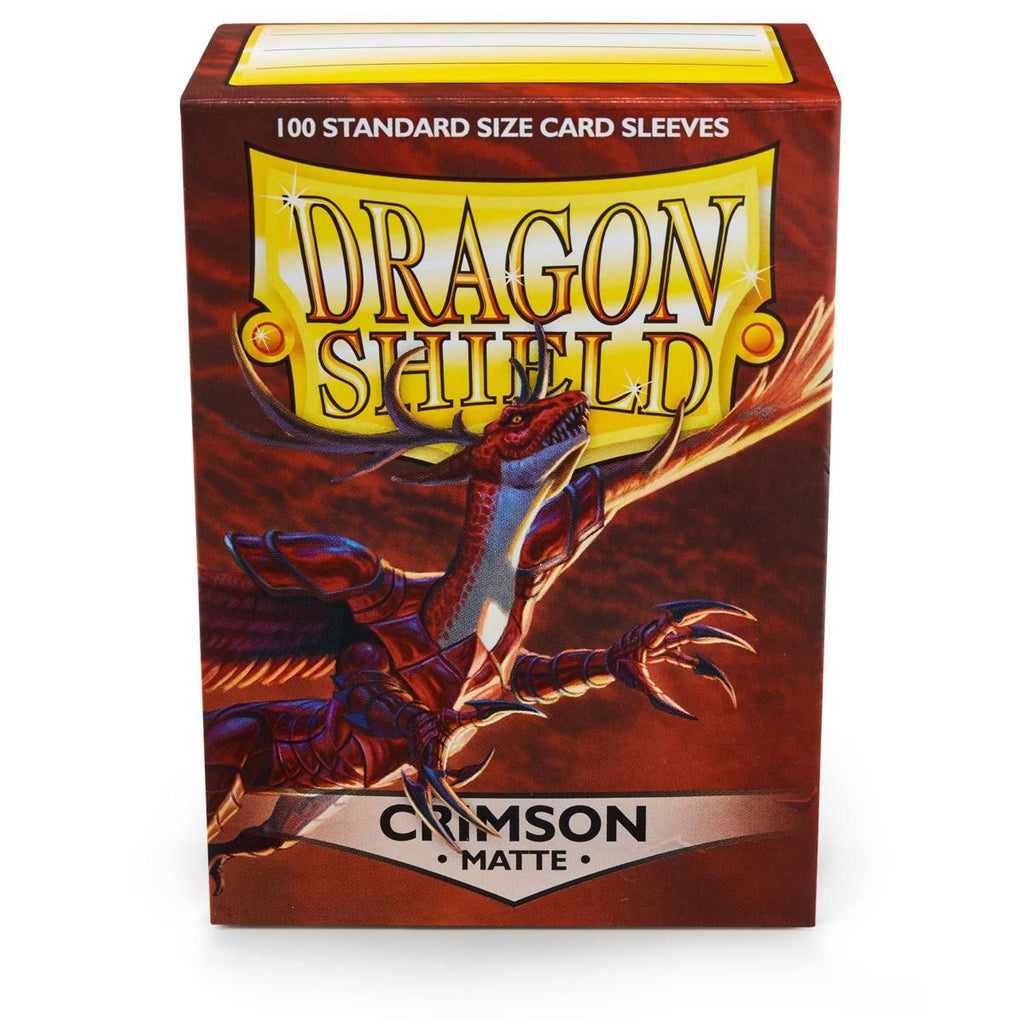 Dragon Shield: Standard 100ct Sleeves - Crimson (Matte) — KanZenGames