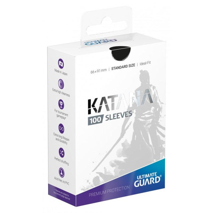 Ultimate Guard - Katana Sleeves - STANDARD 100CT Black