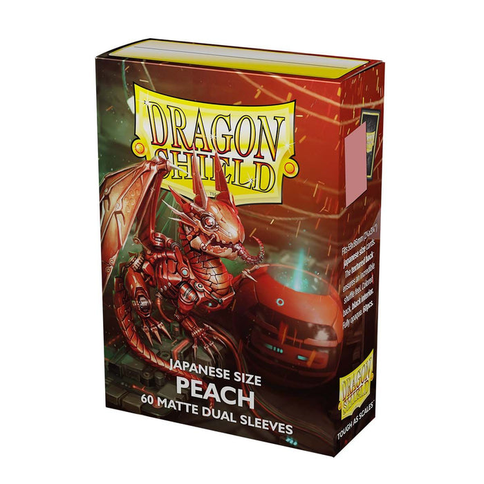 Dragon Shield: Japanese Size 60ct Sleeves - Peach (Dual Matte)