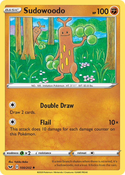 Sudowoodo (100/202) [Sword & Shield: Base Set]