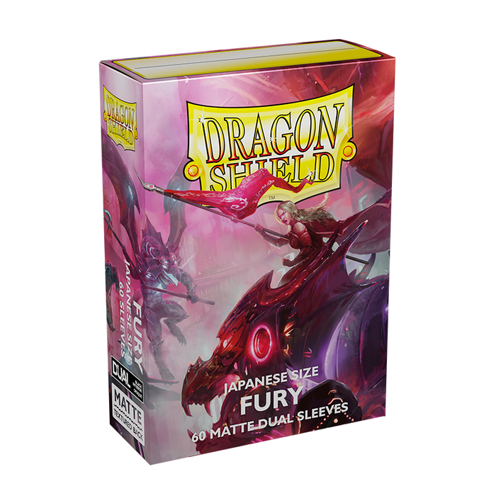 Dragon Shield: Japanese Size 60ct Sleeves - Fury (Dual Matte)