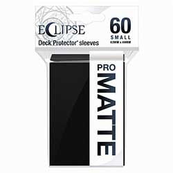 ULTRA PRO - SMALL CARD SLEEVES 60CT - PRO MATTE ECLIPSE JET BLACK