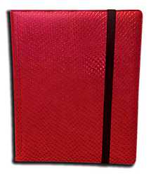 LEGION 9 Pocket 3x3 Dragon Hide Binder RED