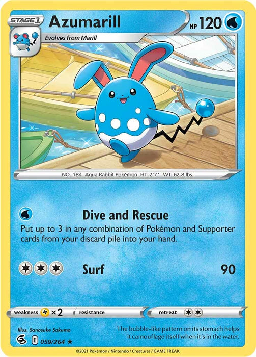 Azumarill (059/264) [Sword & Shield: Fusion Strike]