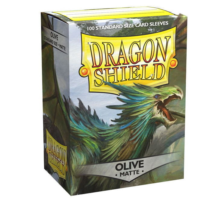 Dragon Shield: Standard 100ct Sleeves - Olive (Matte)