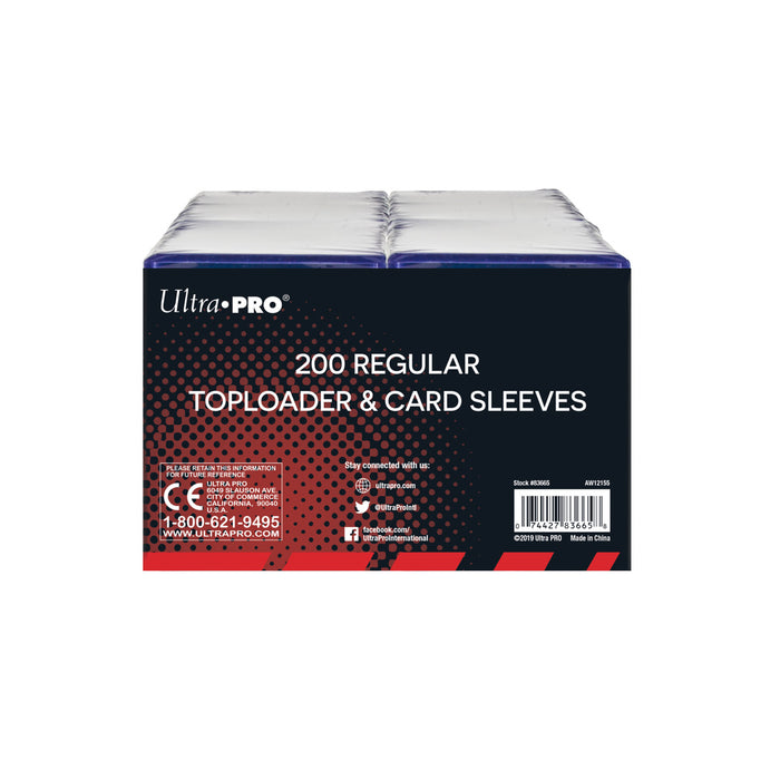 Ultra PRO: Toploader - 3" x 4" (200ct Regular with Card Sleeves)