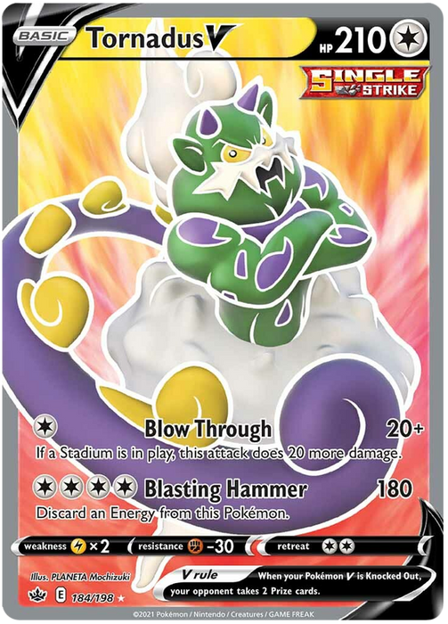 Tornadus V (184/198) [Sword & Shield: Chilling Reign]