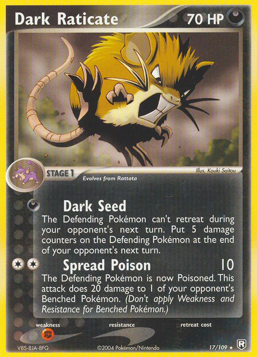 Dark Raticate (17/109) [EX: Team Rocket Returns]