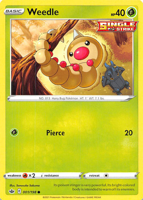 Weedle (001/198) [Sword & Shield: Chilling Reign]