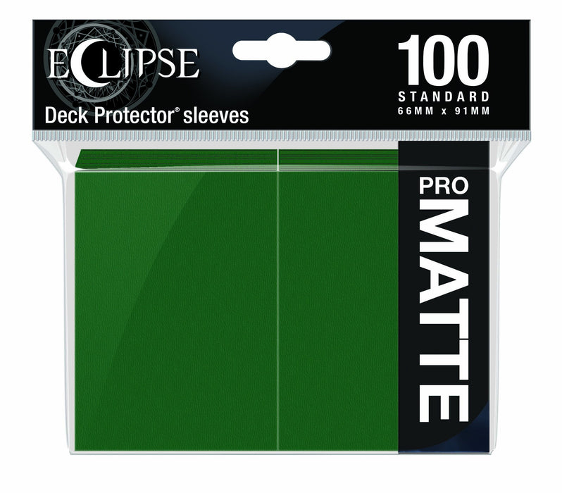 ULTRA PRO - STANDARD CARD SLEEVES 100CT - ECLIPSE PRO-MATTE - FOREST GREEN