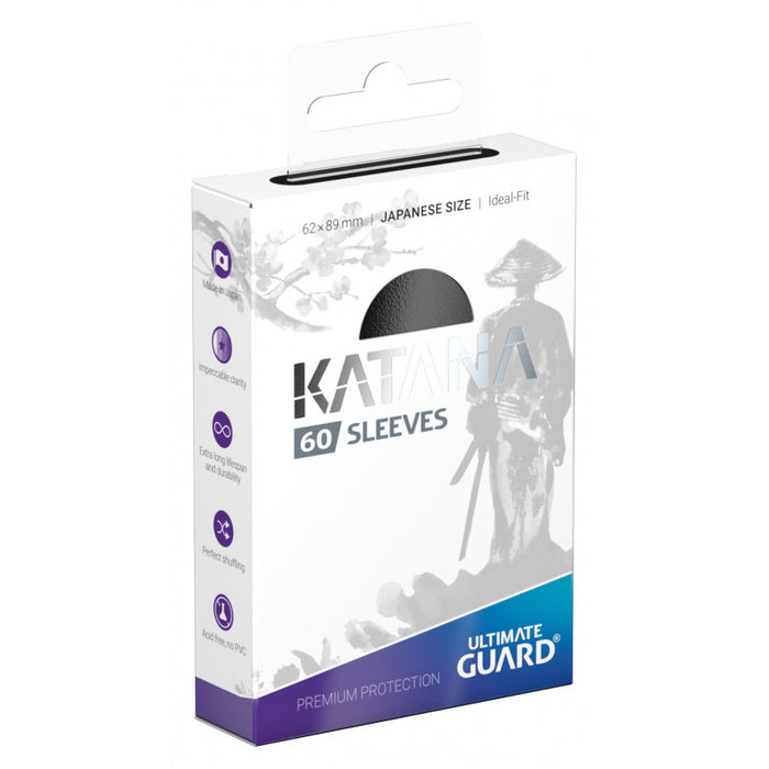 Ultimate Guard - Katana Sleeves - JAPANESE 60CT BLACK