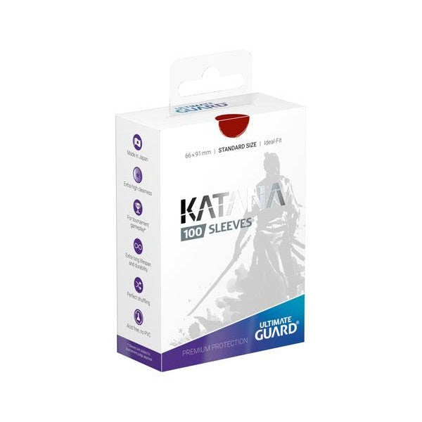 Ultimate Guard - Katana Sleeves - STANDARD 100CT RED