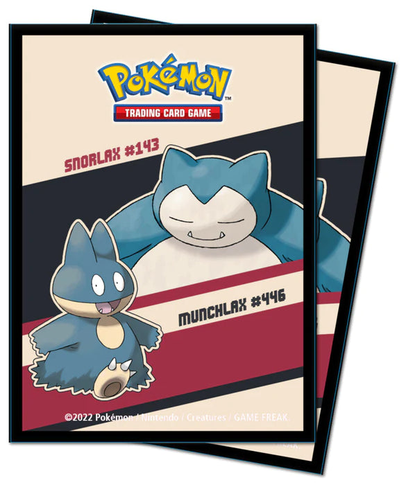 ULTRA PRO - STANDARD CARD SLEEVES 65CT - POKEMON - SNORLAX AND MUNCHLAX