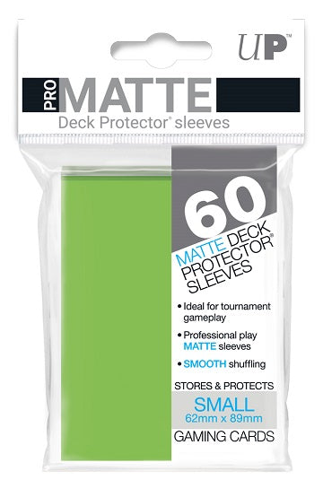 ULTRA PRO - SMALL CARD SLEEVES 60CT - PRO MATTE - LIME GREEN