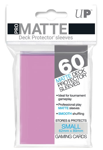 ULTRA PRO - SMALL CARD SLEEVES 60CT - PRO MATTE - PINK
