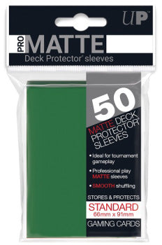 ULTRA PRO - SMALL CARD SLEEVES 60CT - PRO MATTE - GREEN