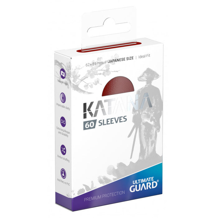 Ultimate Guard - Katana Sleeves - JAPANESE 60CT RED