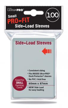 ULTRA PRO - SMALL CARD SLEEVES 100CT - PRO-FIT CLEAR SIDE LOADING 60MM X 87MM
