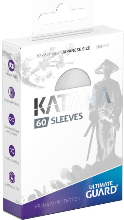 Ultimate Guard - Katana Sleeves - JAPANESE 60CT WHITE