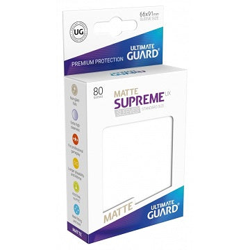 Ultimate Guard - Supreme UX Sleeves - STANDARD 80CT WHITE MATTE